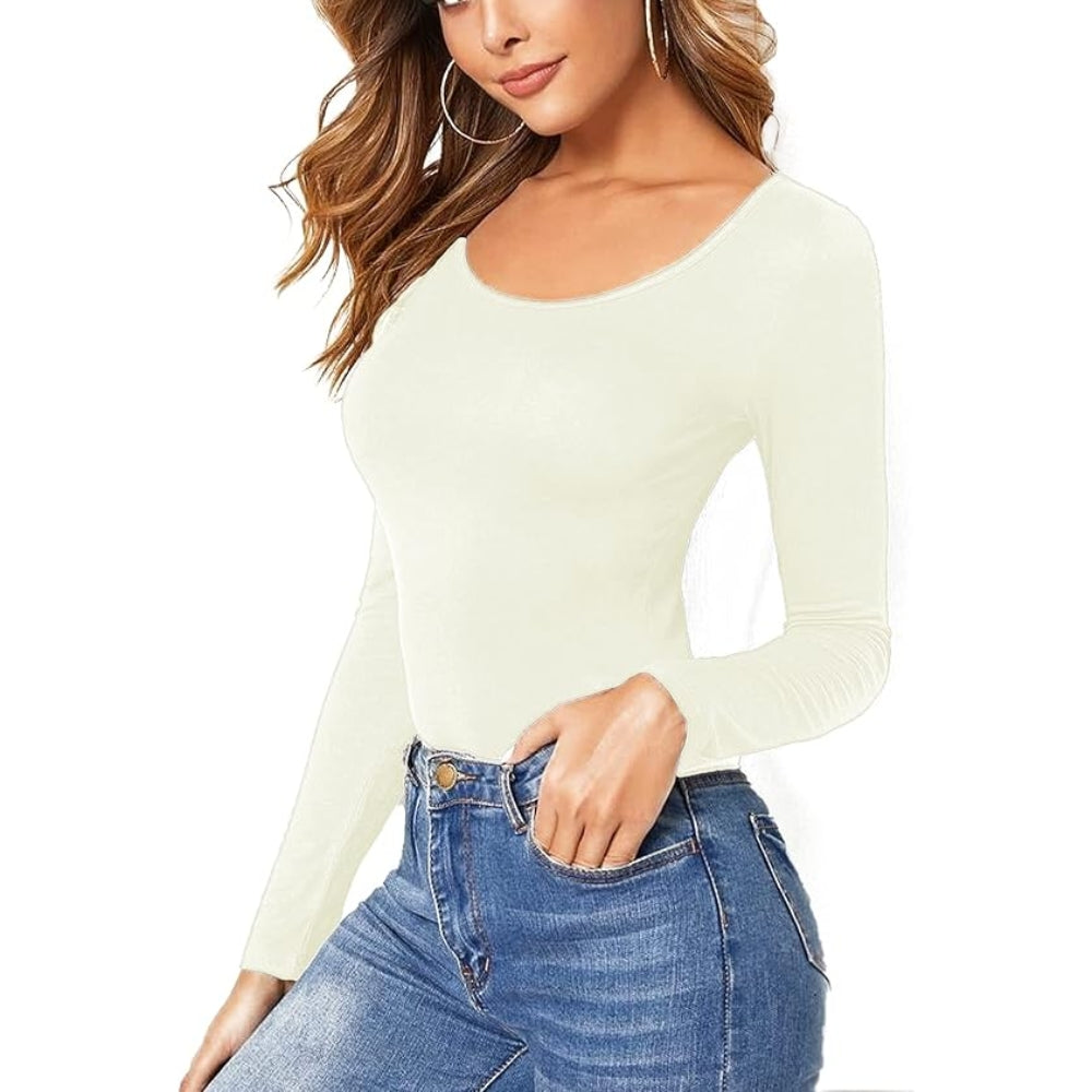 Women’s Long Sleeve Round Neck Basic Top