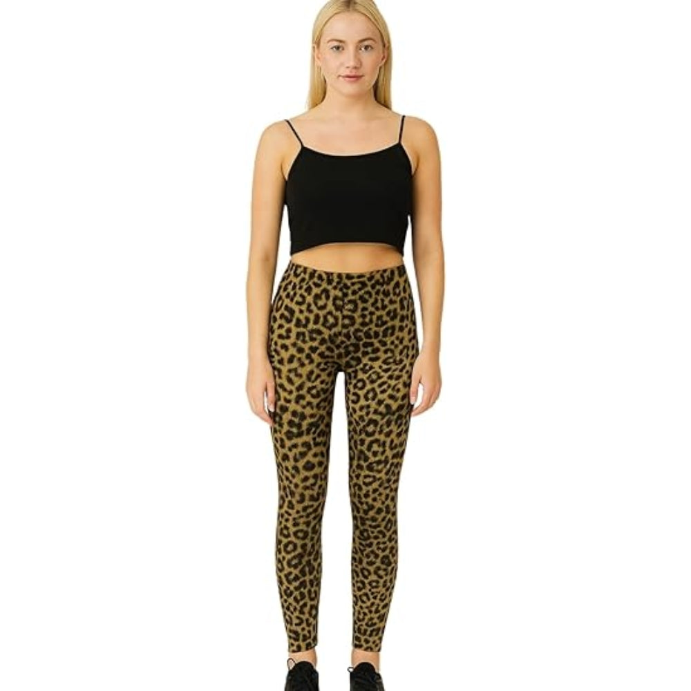 Stretchy Viscose Printed Full Length Leggings