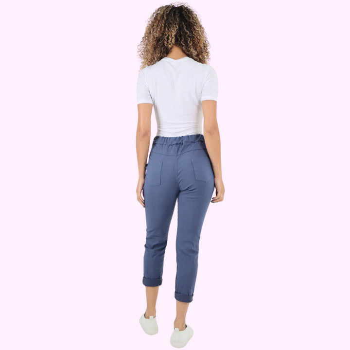 Plain Back Pockets Magic Pants