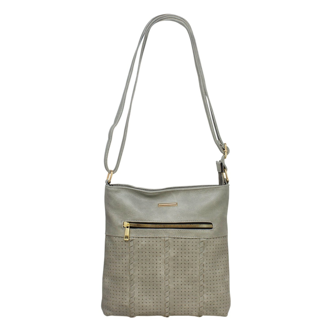 Multi-zip Ladies Front Detail Crossbody