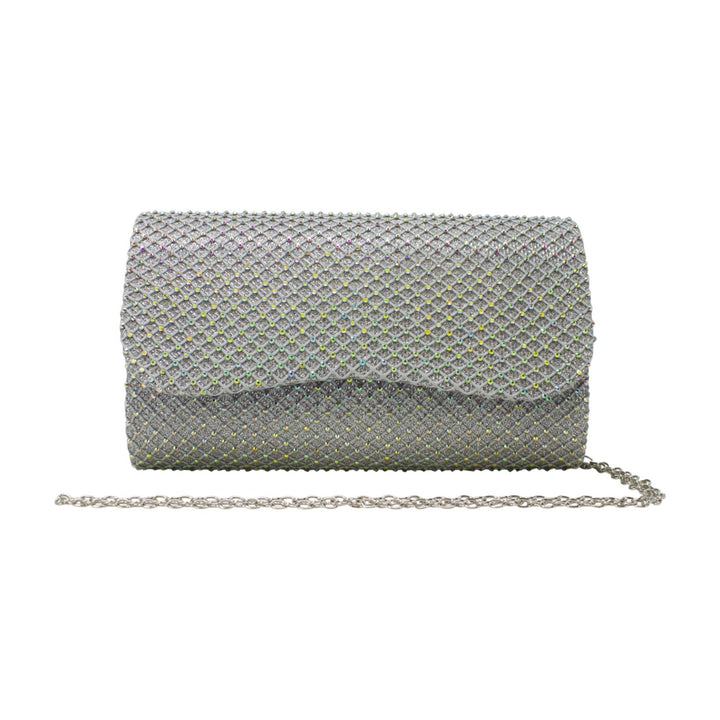 Iridescent Diamante Evening Clutch