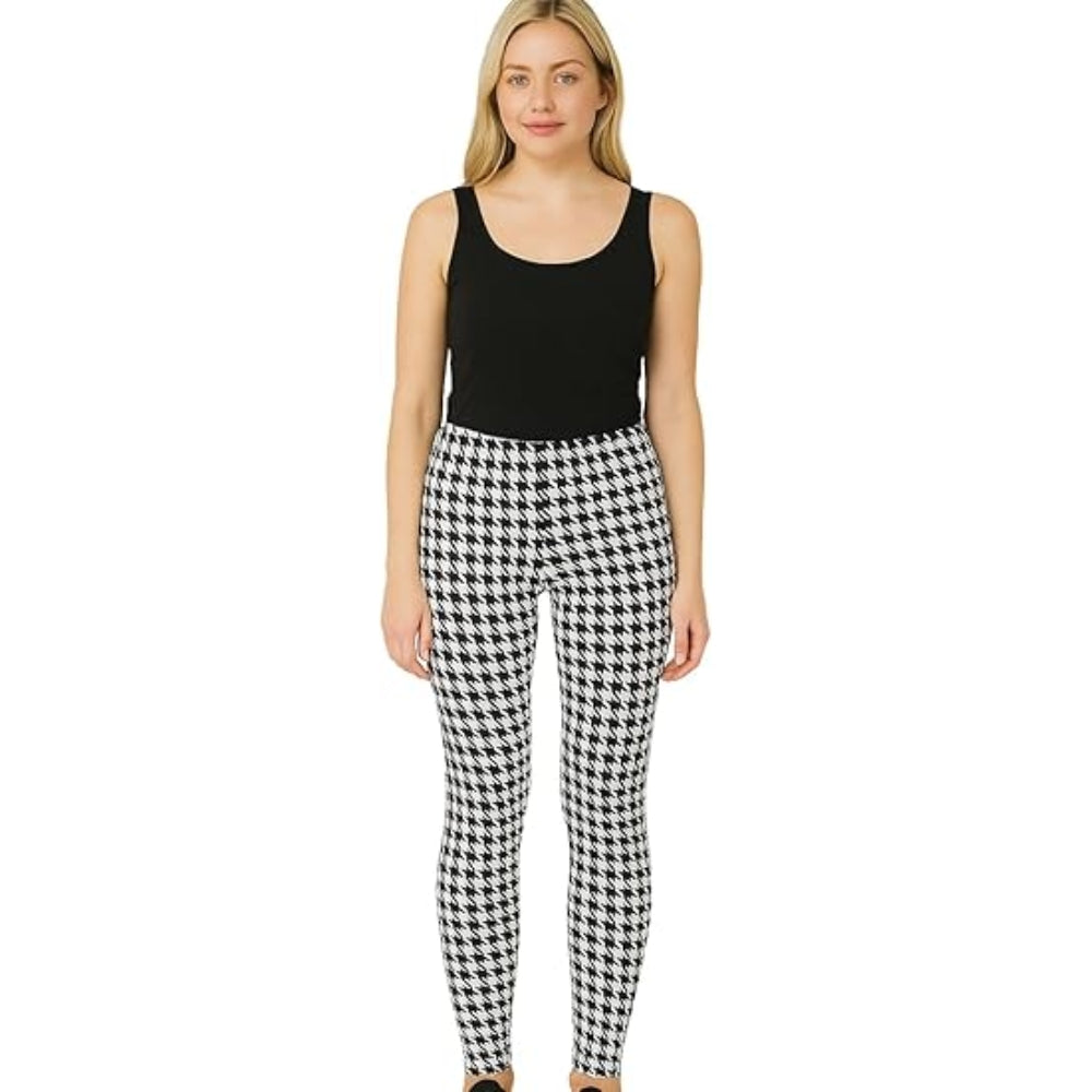 Stretchy Viscose Printed Full Length Leggings