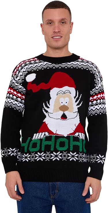 Mens Hoho Santa Christmas Jumper