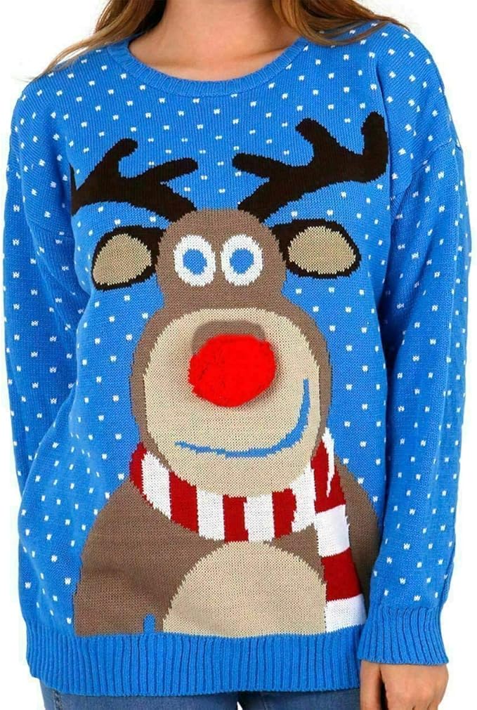 Pom Pom Christmas Knitted Jumper