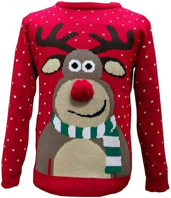 Pom Pom Christmas Knitted Jumper