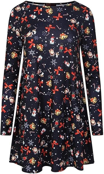 Navy Santa Gift Theme  Christmas Dress