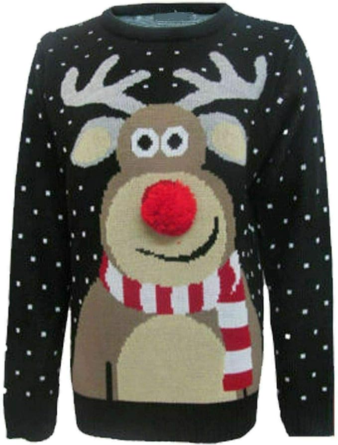 Pom Pom Christmas Knitted Jumper
