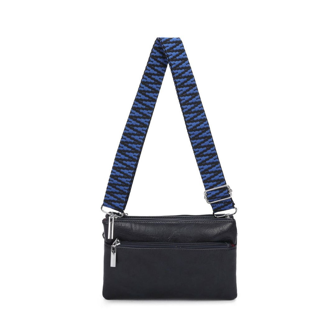 Zipped Compartments Crossbody Bag