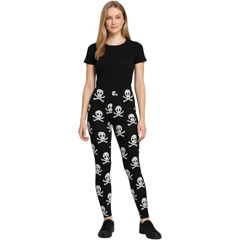 Stretchy Viscose Printed Full Length Leggings