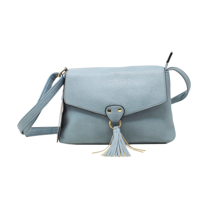 Small Pure Colour Crossbody with Front Tassel