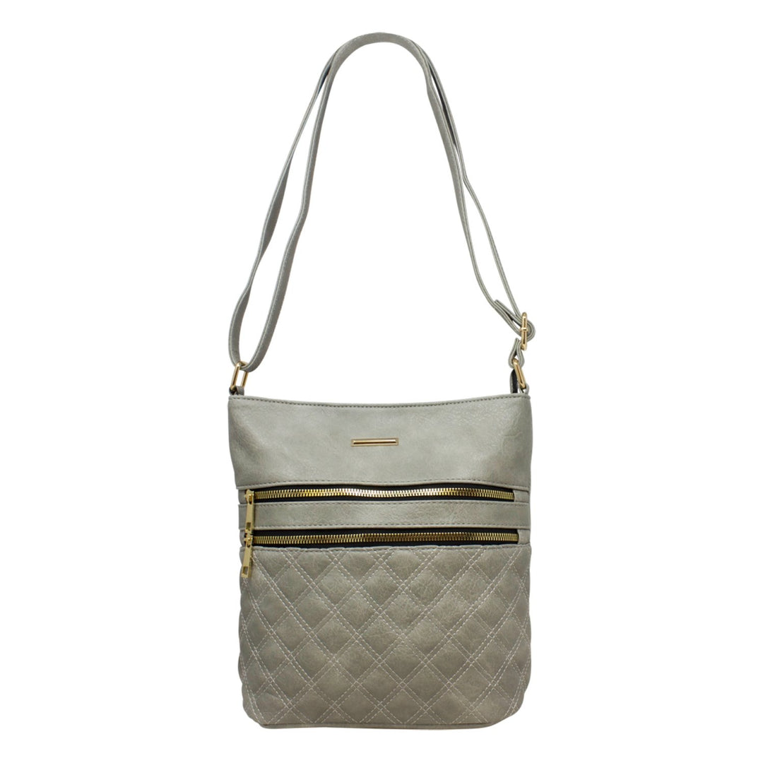 Alpini Quilted Double Zip Crossbody