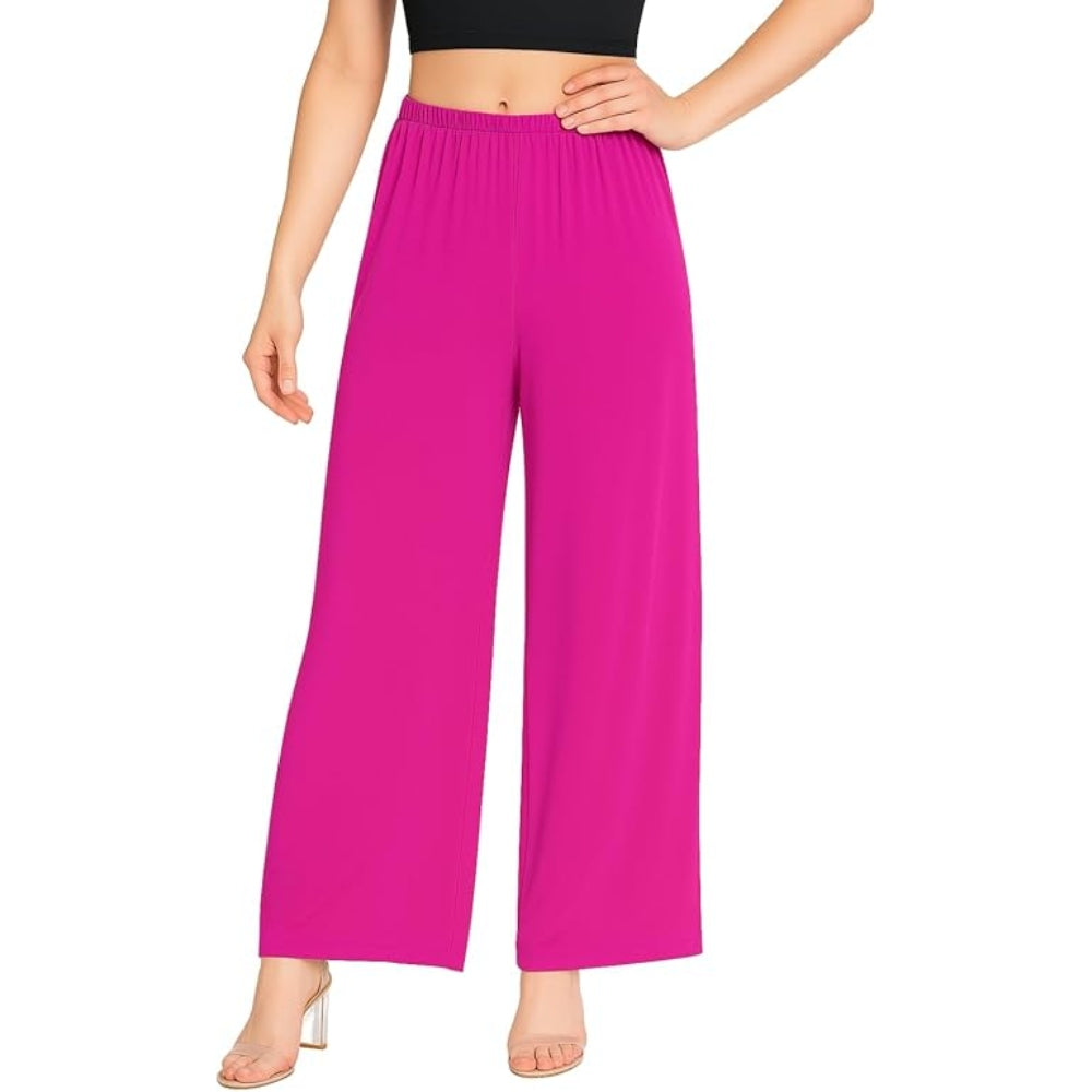 Flared Wide Leg Palazzo Full Length Long Trousers