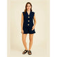 Italian Ladies Short Sleeve Tie Waisted Co-ord Set