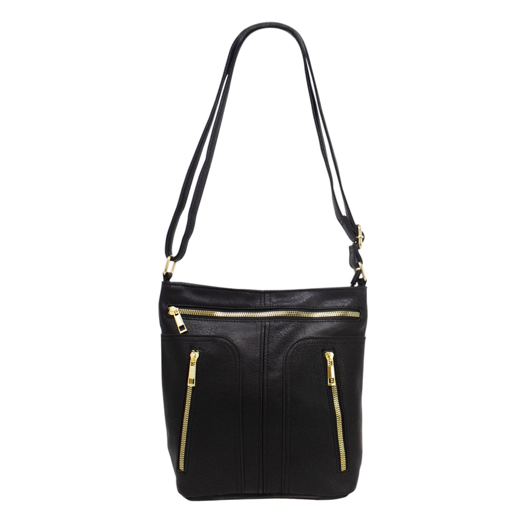 Multi-zip Ladies Crossbody