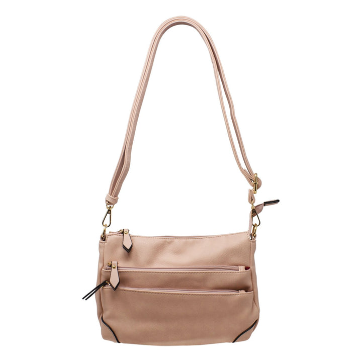 Small Double Front Zipper Crossbody