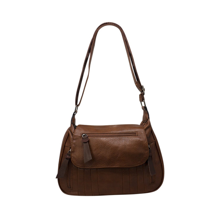 Clasp Front Pocket Crossbody Bag