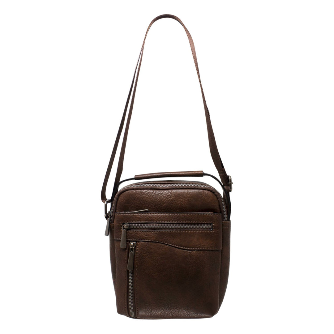 Multi-Zipp Pockets Crossbody