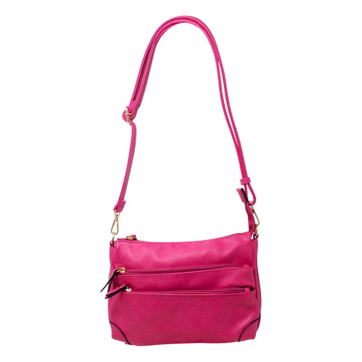 Small Double Front Zipper Crossbody