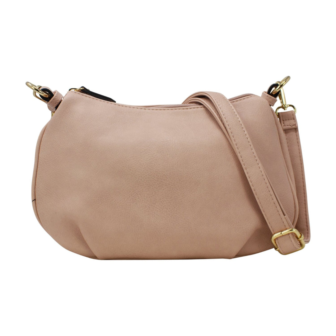 Plain Double Compartment Crossbody