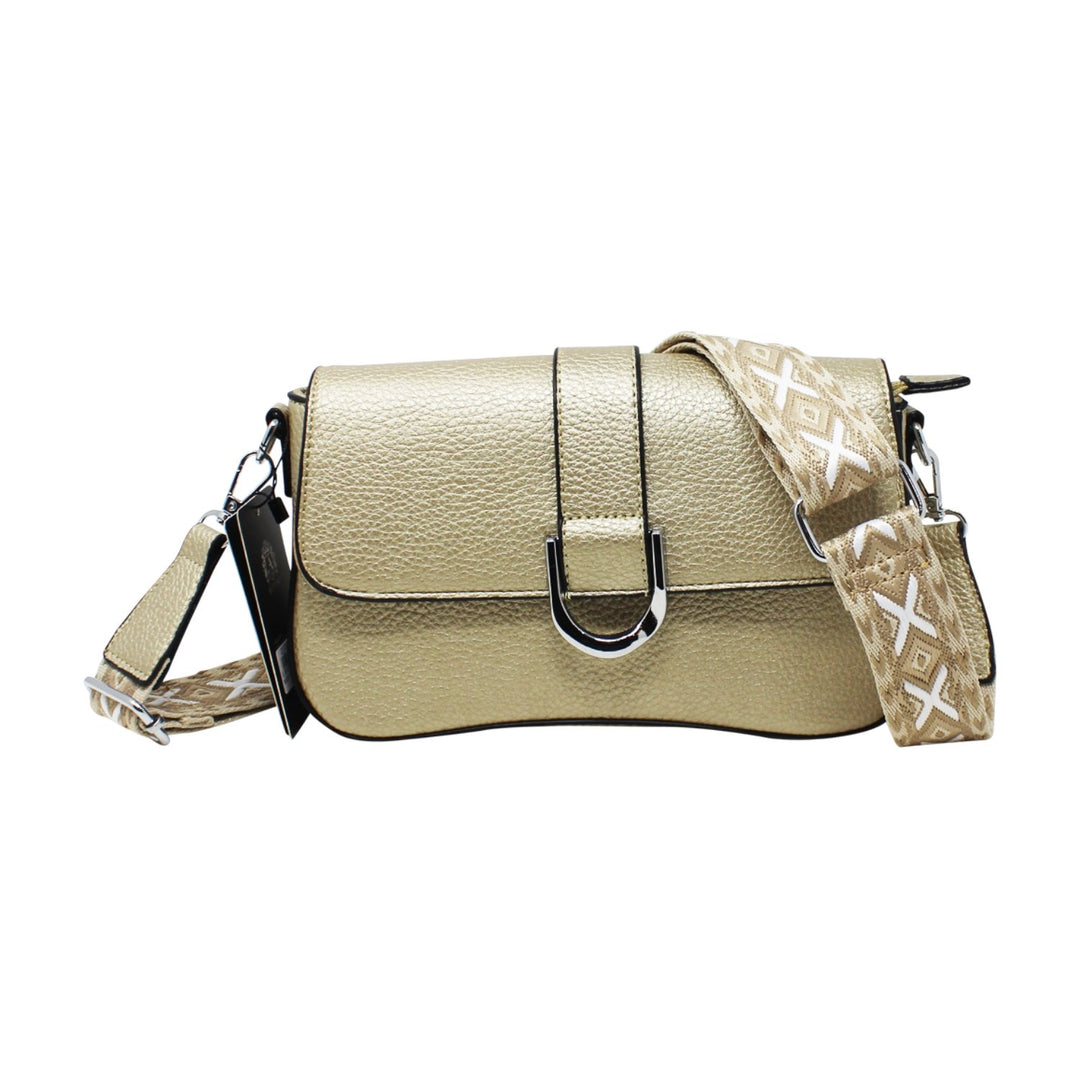 Double Zipper Leather Camera Bag with Bee