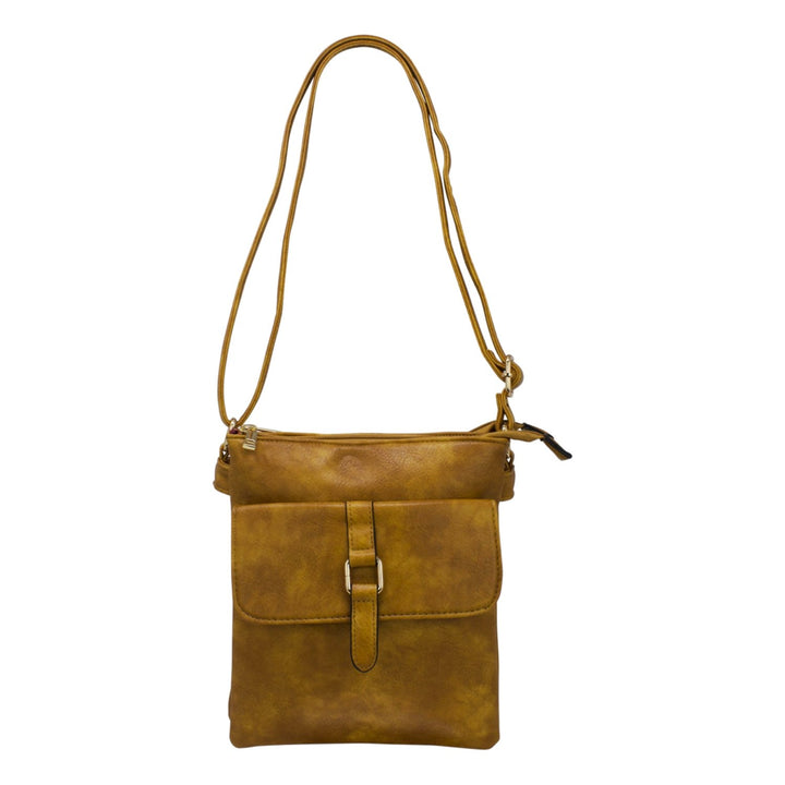 Crossbody with a Front Magnetic Flap Pocket