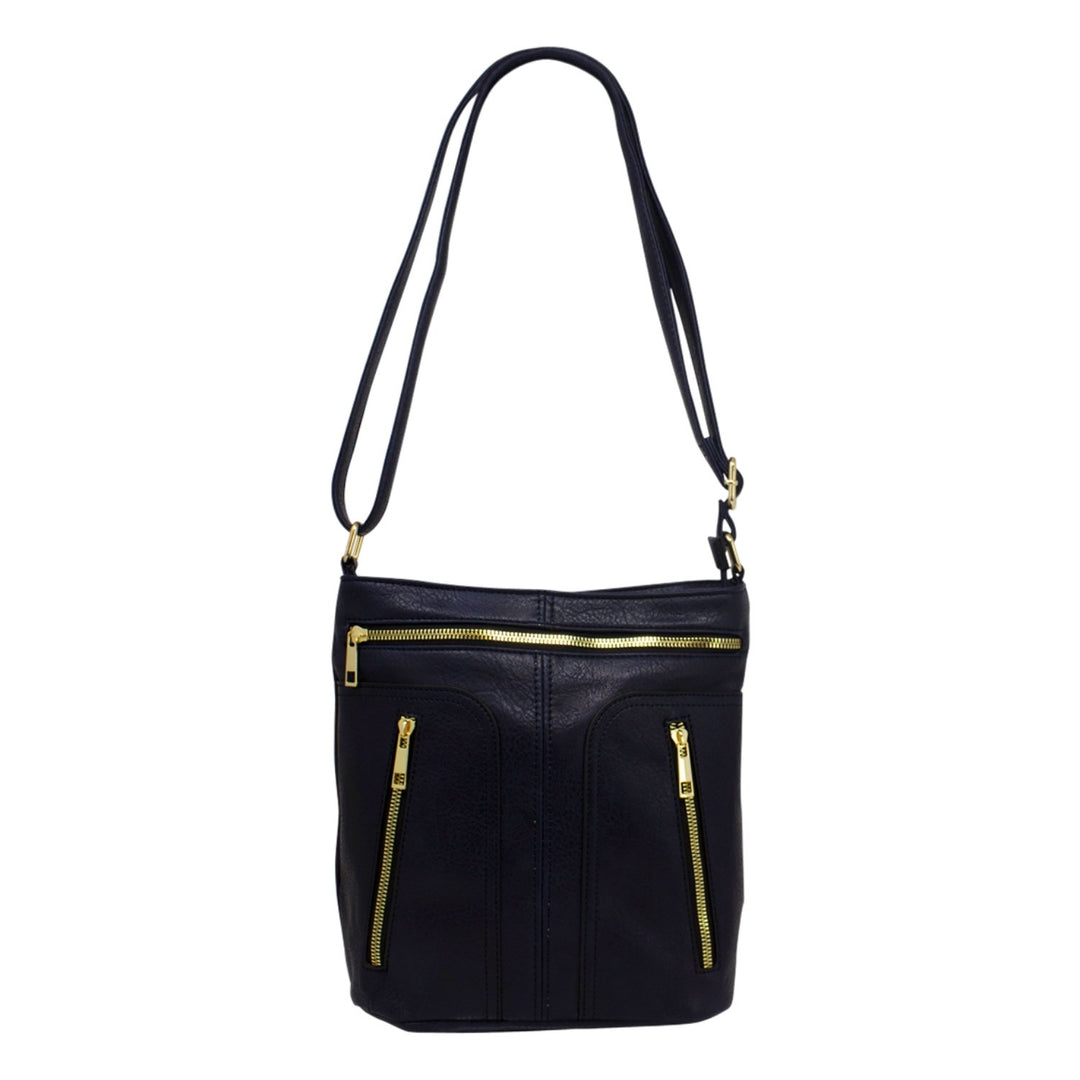 Multi-zip Ladies Crossbody