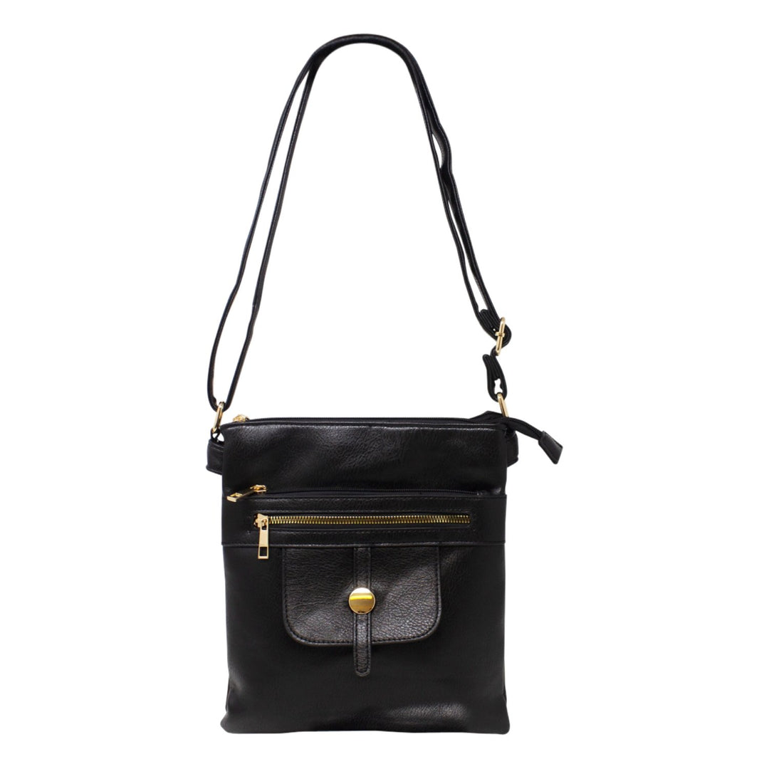 Multi-Zip Flap Crossbody