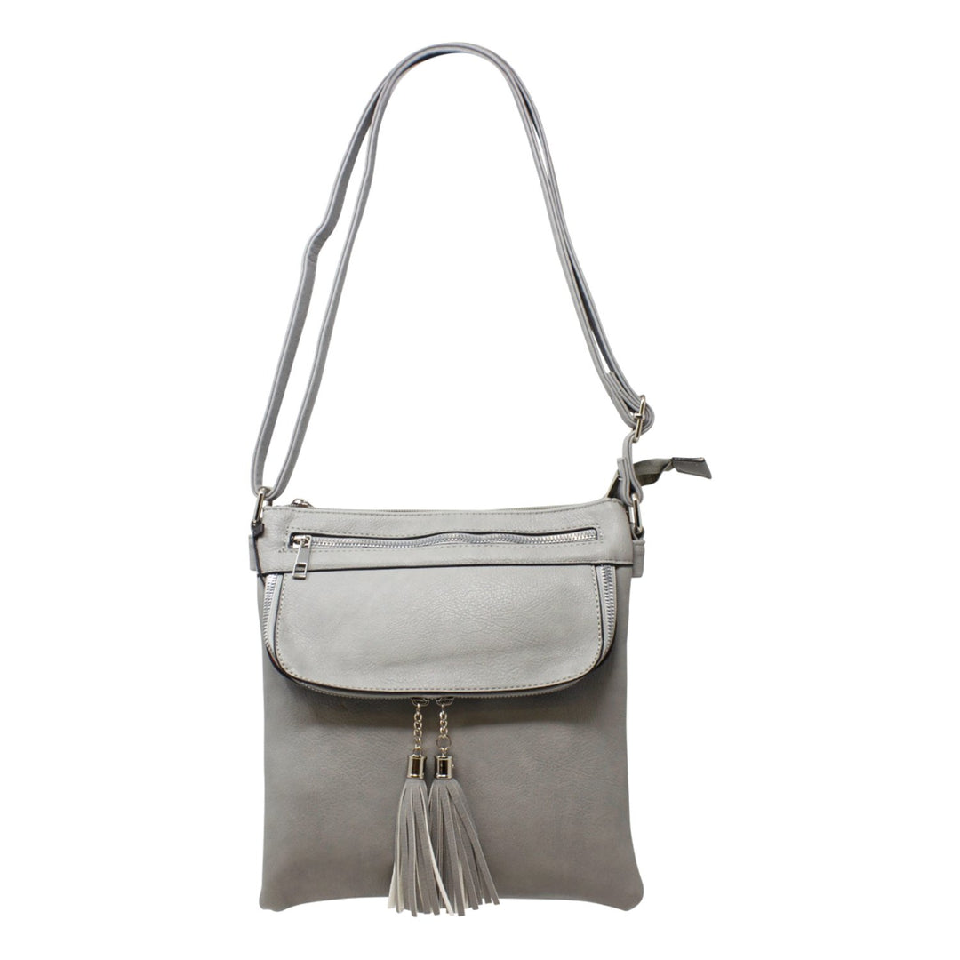 Front Flip with Double Tassel Crossbody