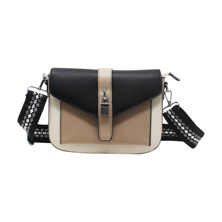 Small Colour Contrast Camera Bag with Canvas Strap