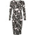 Printed Bodycon Midi Long Sleeve