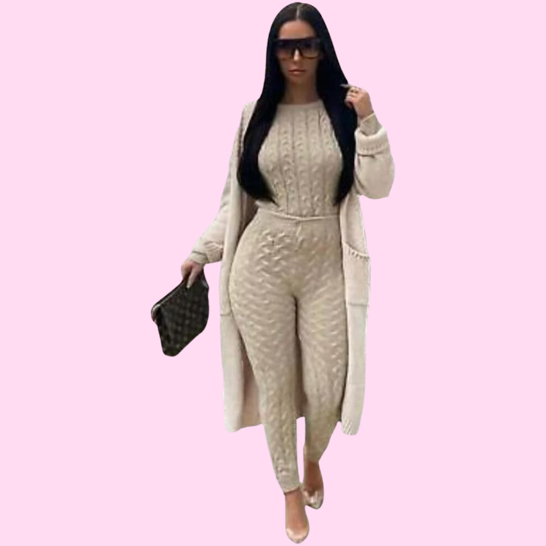 CABLE Knitted Tracksuit