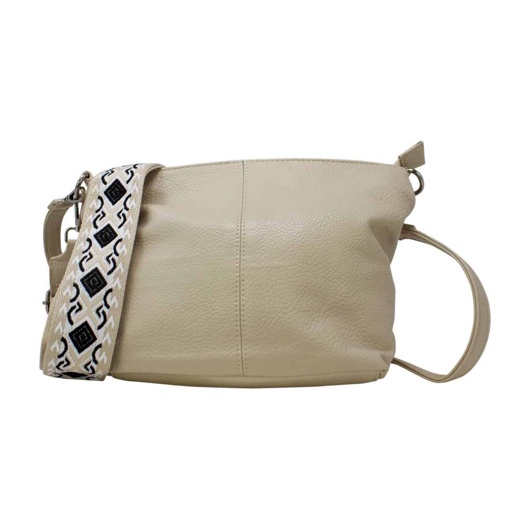 Soft PU Leather Simple Crossbody with Two Straps