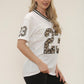 Leopard Base Print Varsity T-Shirt