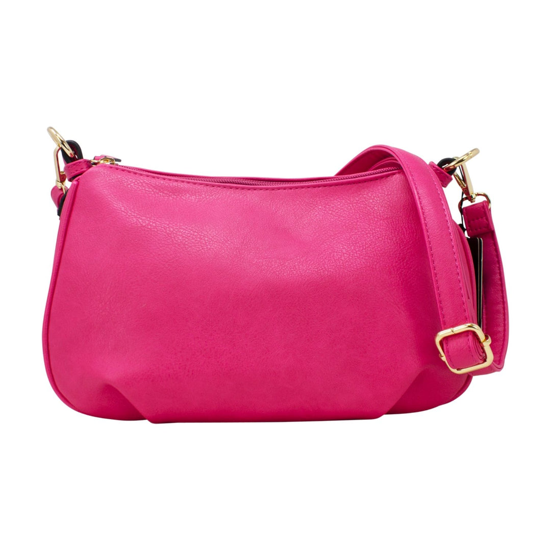 Plain Double Compartment Crossbody