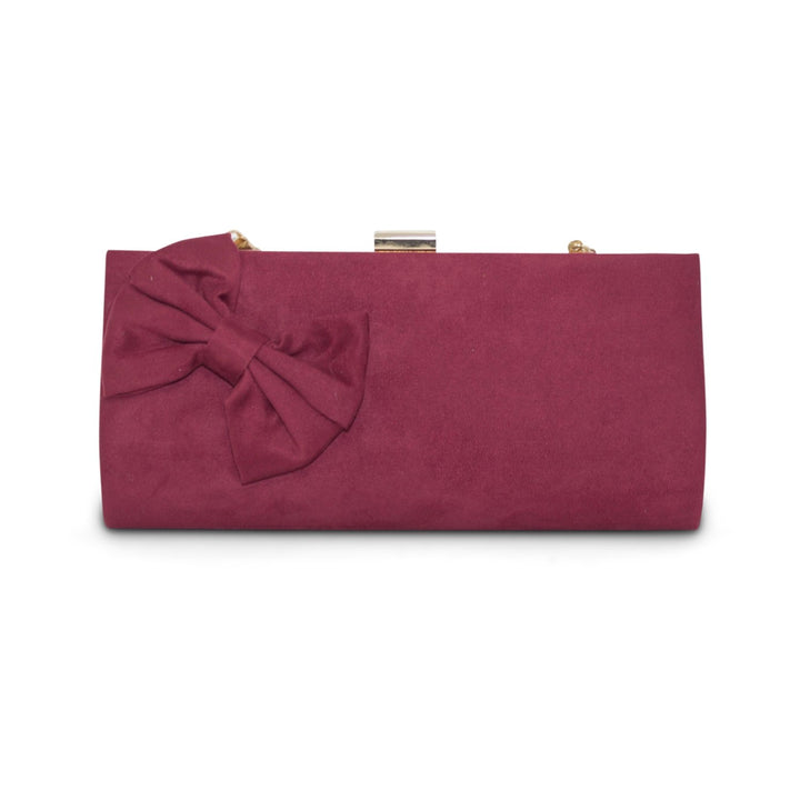 Side Bow Detail Evening Bag