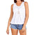 Women’s Bubble Hem Sleeveless Vest Top