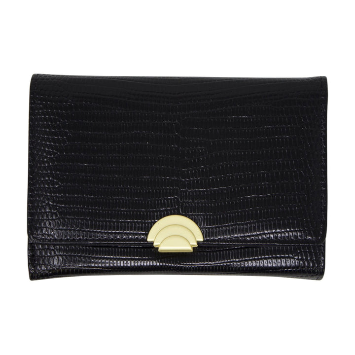 Faux Lizard Skin Essential Fold Over Purse