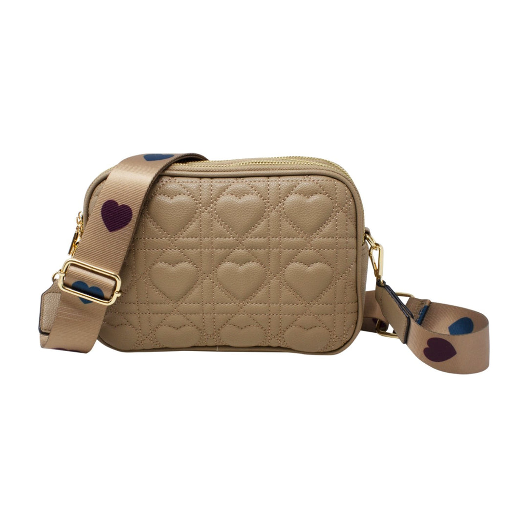 Hearts Patterns Crossbody Camera Bag