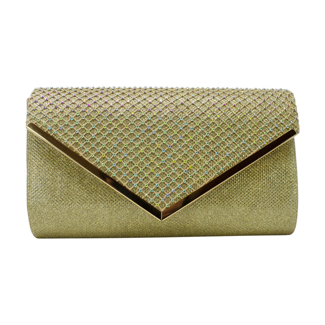 Envelop Style Clutches with Iridescent Diamante