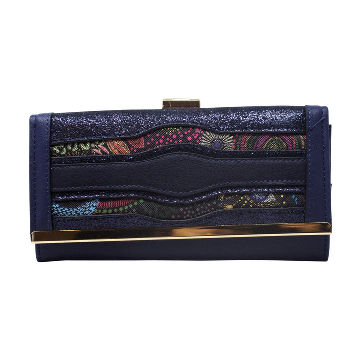 Mixed material Clutch Purse