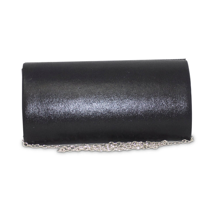 Curved Diamante Textured Gloss Evening Bag