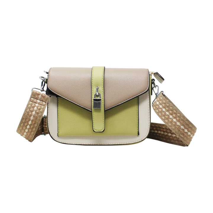 Small Colour Contrast Camera Bag with Canvas Strap