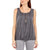 Women’s Bubble Hem Sleeveless Vest Top