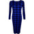 Printed Bodycon Midi Long Sleeve