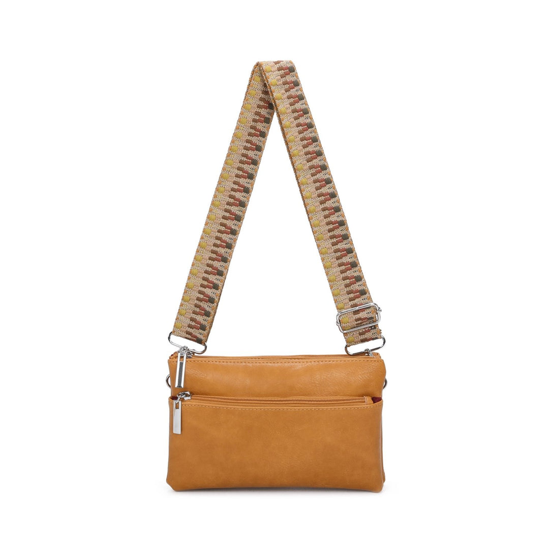 Zipped Compartments Crossbody Bag