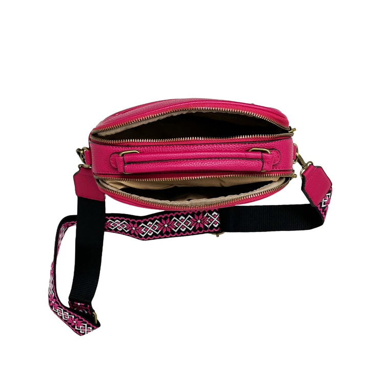 Double Zipper Small Camera Bag with Front Zips