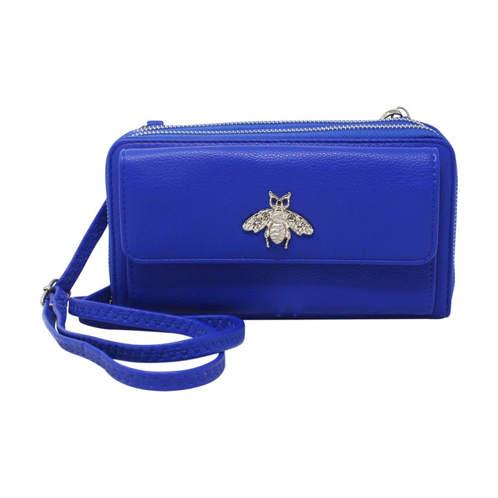 Double Zipper Long Wallet with Bee