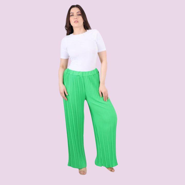 Pleated Elasticated Waist Trouser