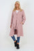 Italian Front Button Fastening Longline Cotton Cardigan