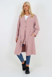 Italian Front Button Fastening Longline Cotton Cardigan